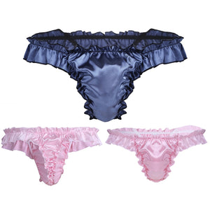 Frilly Satin Sissy Lingerie Panties