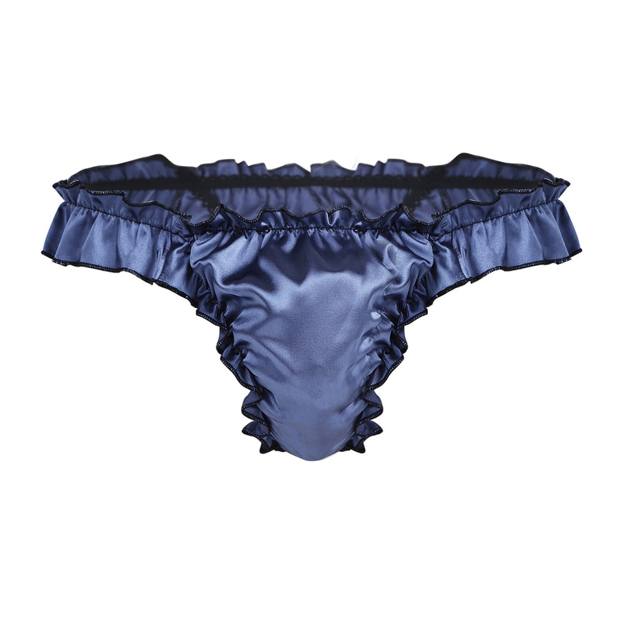 Frilly Satin Sissy Lingerie Panties, gallery view 2