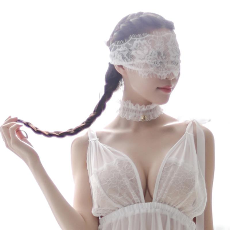 Floral See Through Sex Blindfold BDSM, gallery view 3