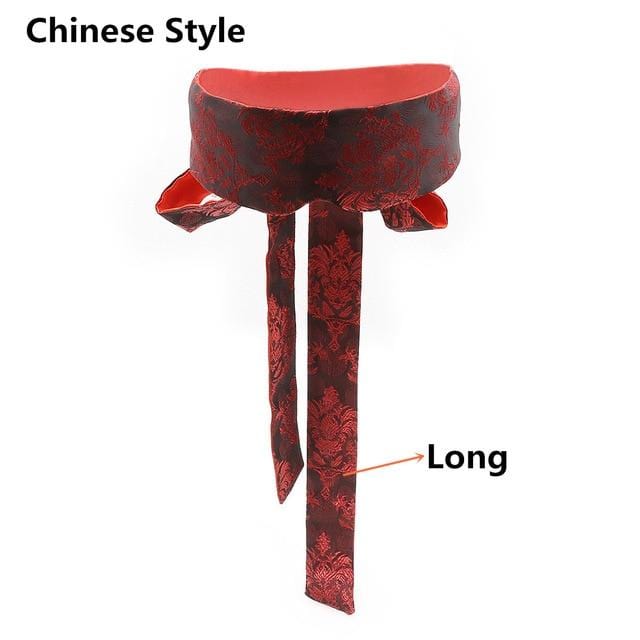 Fiery Satin Sex Blindfold BDSM product view