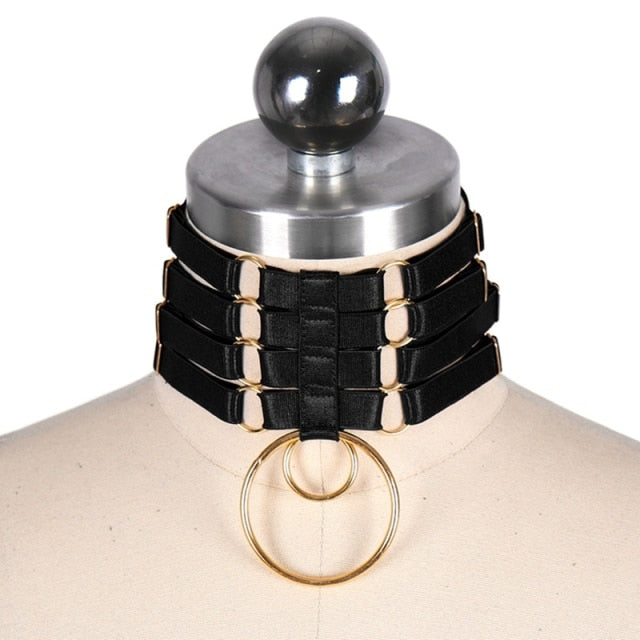 Submissive Choker Collar BDSM DDLG, gallery view 5