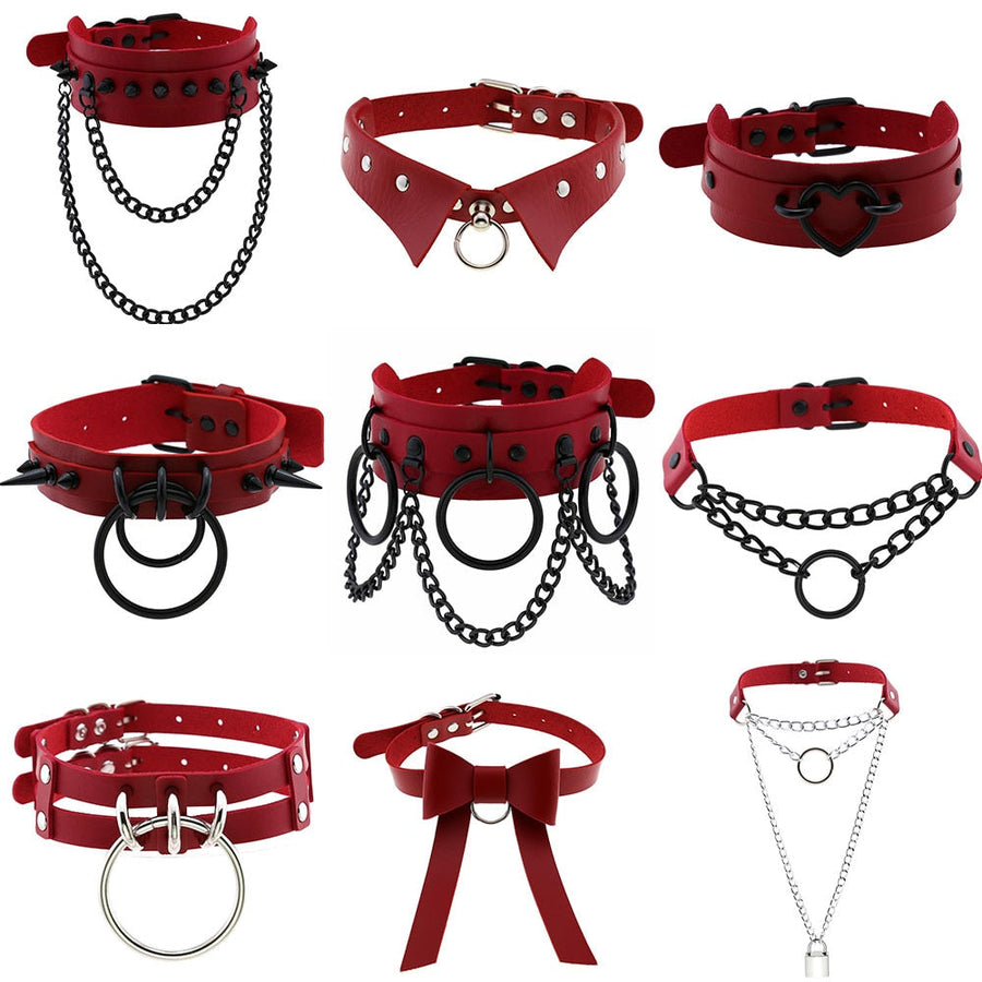 Submissive Choker (Red Collection) product view