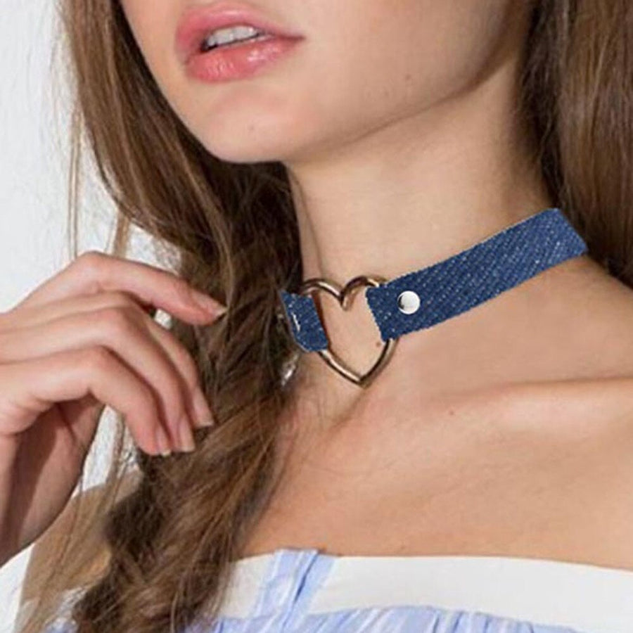 Submissive Denim Choker, gallery view 2