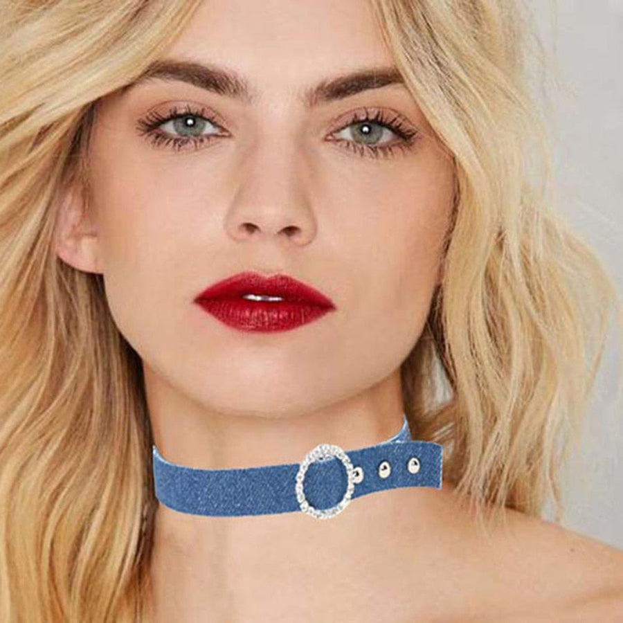 Submissive Denim Choker, gallery view 3