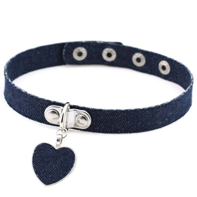 Submissive Denim Choker, gallery view 4