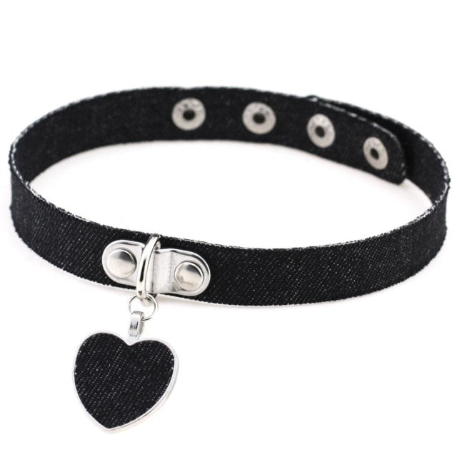 Submissive Denim Choker, gallery view 13