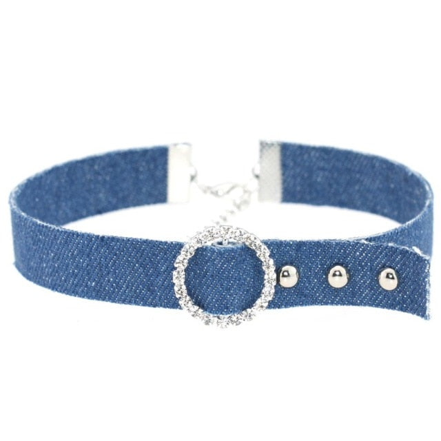 Submissive Denim Choker, gallery view 5