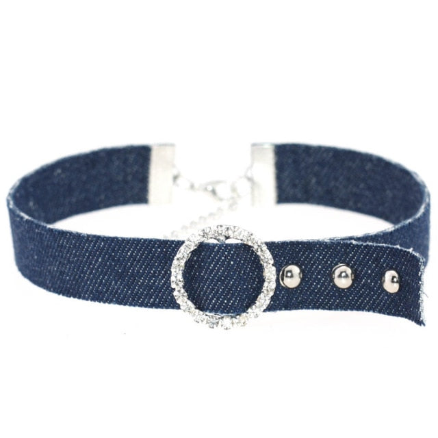 Submissive Denim Choker, gallery view 7