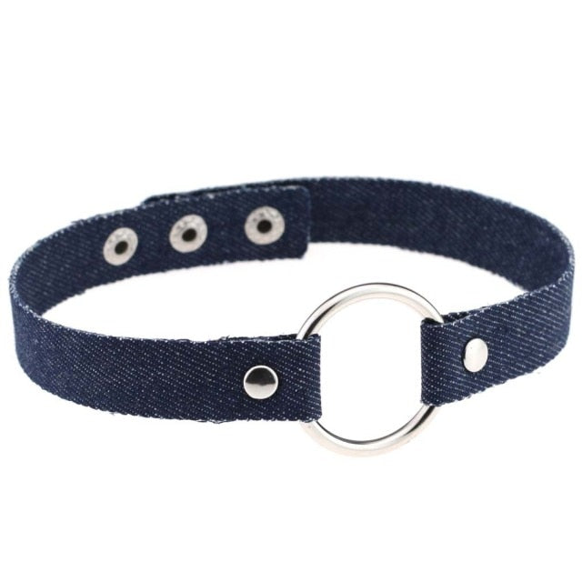 Submissive Denim Choker, gallery view 25