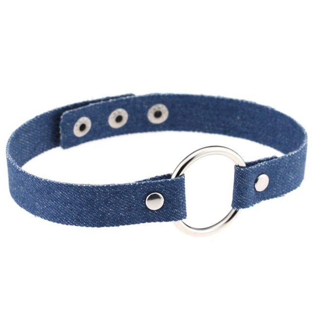 Submissive Denim Choker, gallery view 22