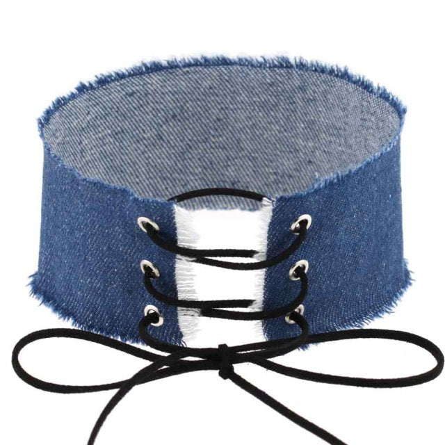 Submissive Denim Choker, gallery view 26