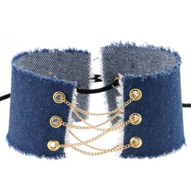 Submissive Denim Choker, gallery view 30