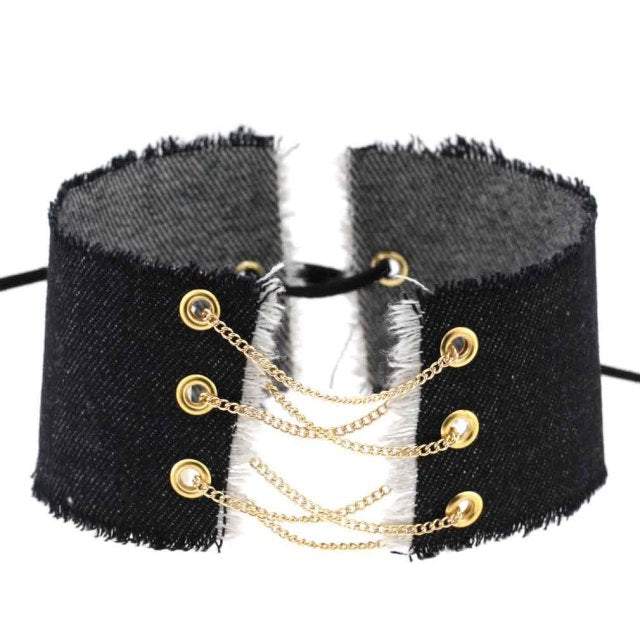 Submissive Denim Choker, gallery view 23