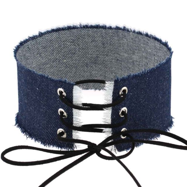 Submissive Denim Choker, gallery view 32
