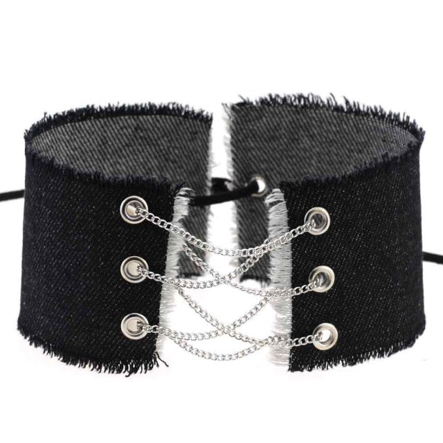 Submissive Denim Choker, gallery view 21