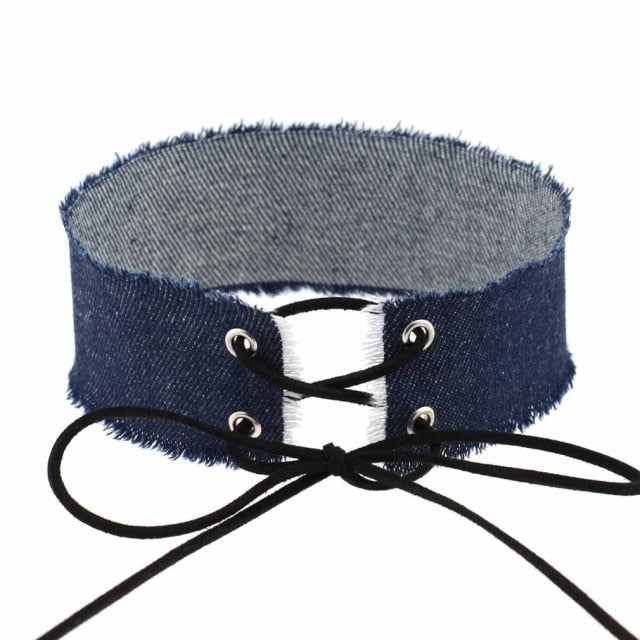 Submissive Denim Choker, gallery view 28