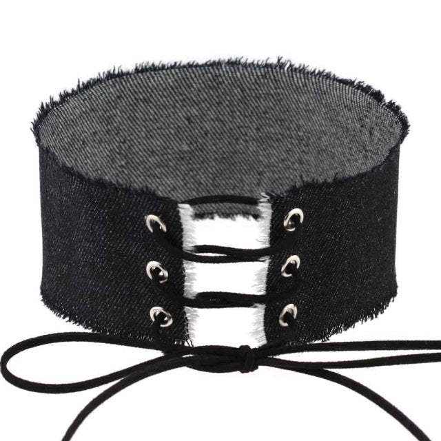 Submissive Denim Choker, gallery view 18