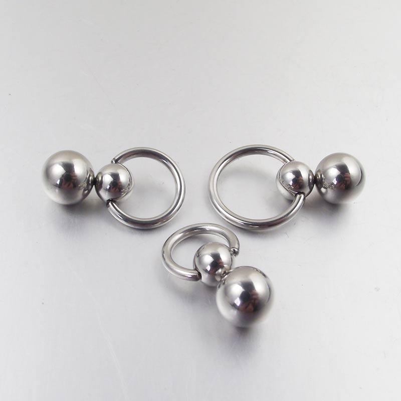 Double Orb Clit Rings BDSM, gallery view 2