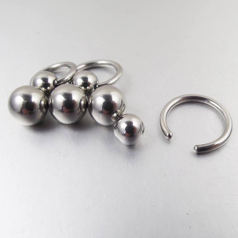 Double Orb Clit Rings BDSM, gallery view 3