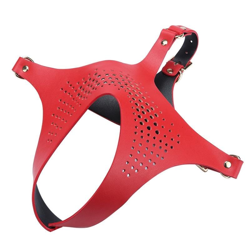 BDSM Unique Leather Fetish Mask, gallery view 3