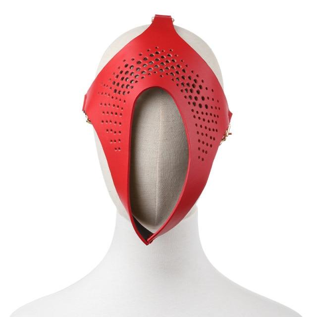 BDSM Unique Leather Fetish Mask, gallery view 6