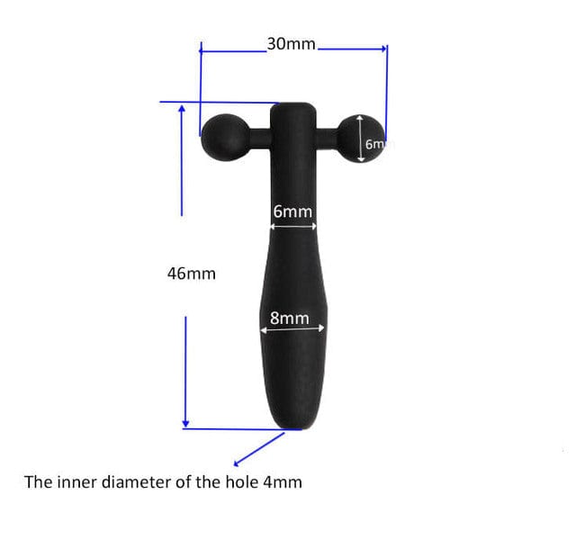 Short Hollow Silicone Penis Plug BDSM, gallery view 5