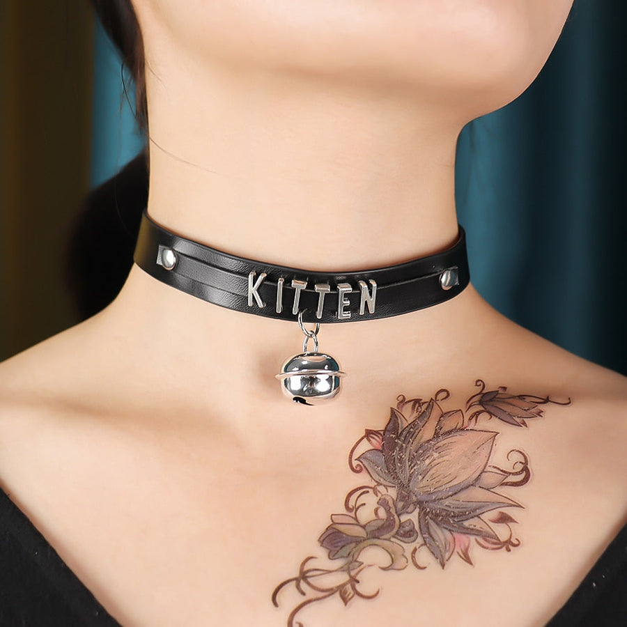 Submissive Choker Collar BDSM DDLG, gallery view 3
