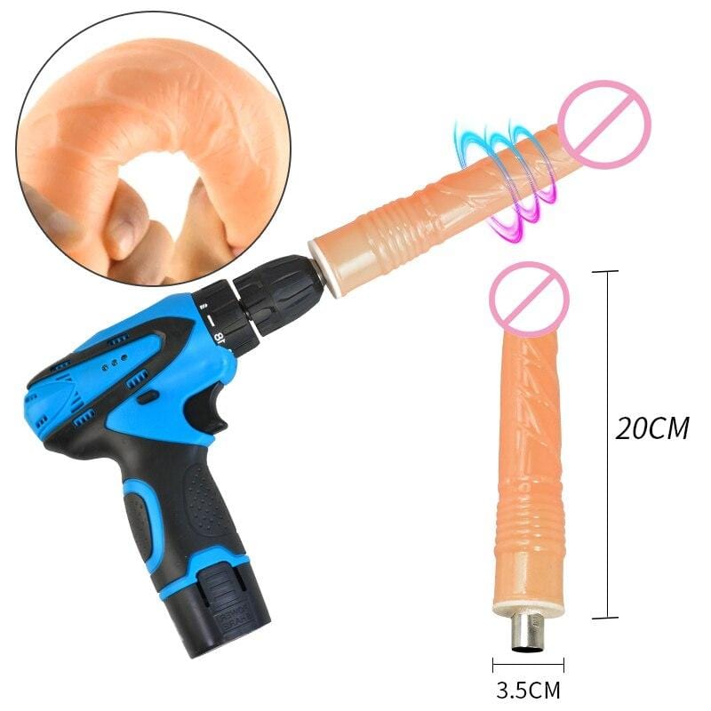 Benutzerfreundlicher Dildo auf einer Bohrmaschine BDSM sissyloving Benutzerfreundlicher Dildo auf einer Bohrmaschine BDSM sissyloving
