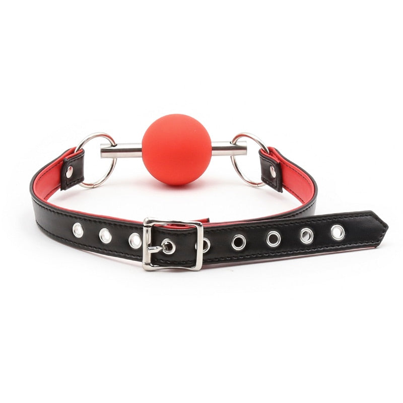 Silicone Open Mouth Gag Ball, gallery view 6