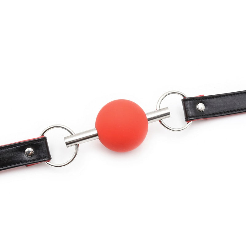 Silicone Open Mouth Gag Ball, gallery view 3