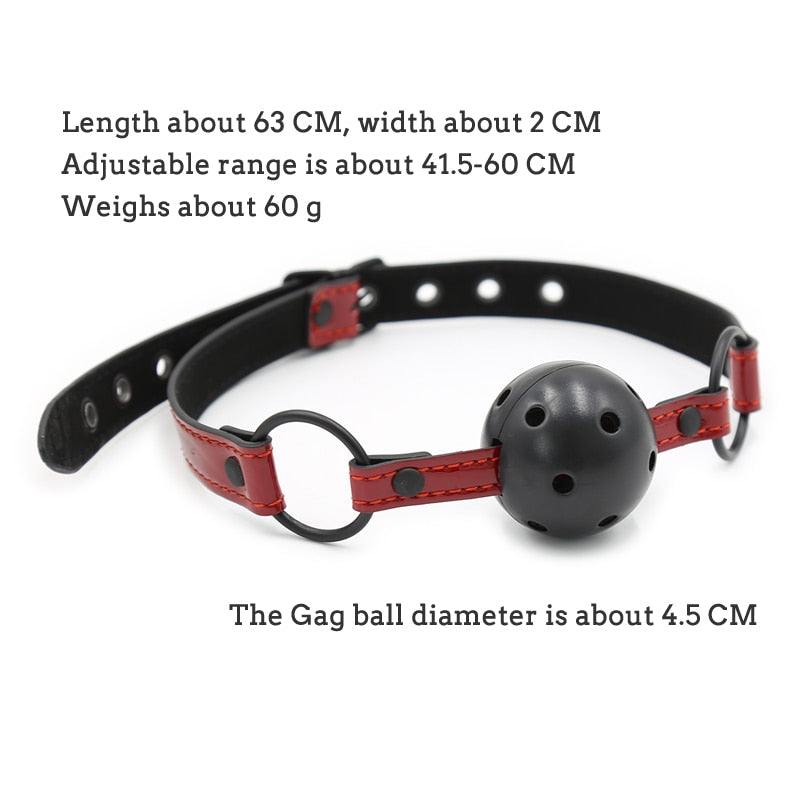 Sex Slave Open Mouth Gag Ball, gallery view 2
