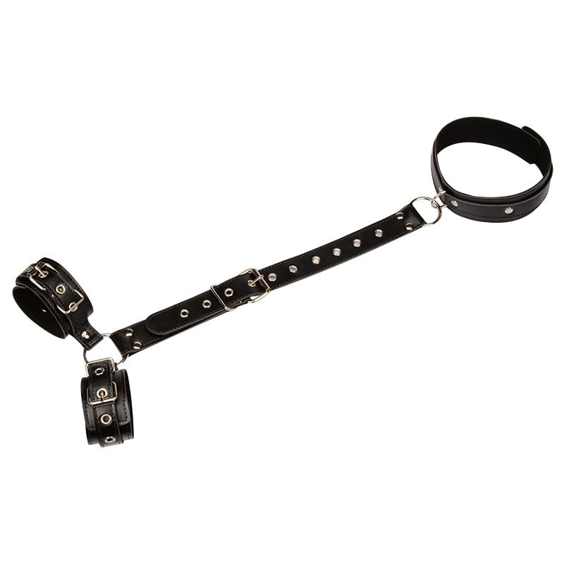 Collar with Handcuffs BDSM, gallery view 2
