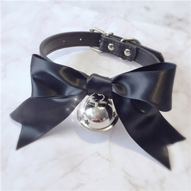 Pink Bow Collar & Lead Set BDSM, gallery view 10