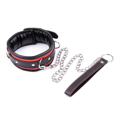 Slave Collar & Chain Lead BDSM product view