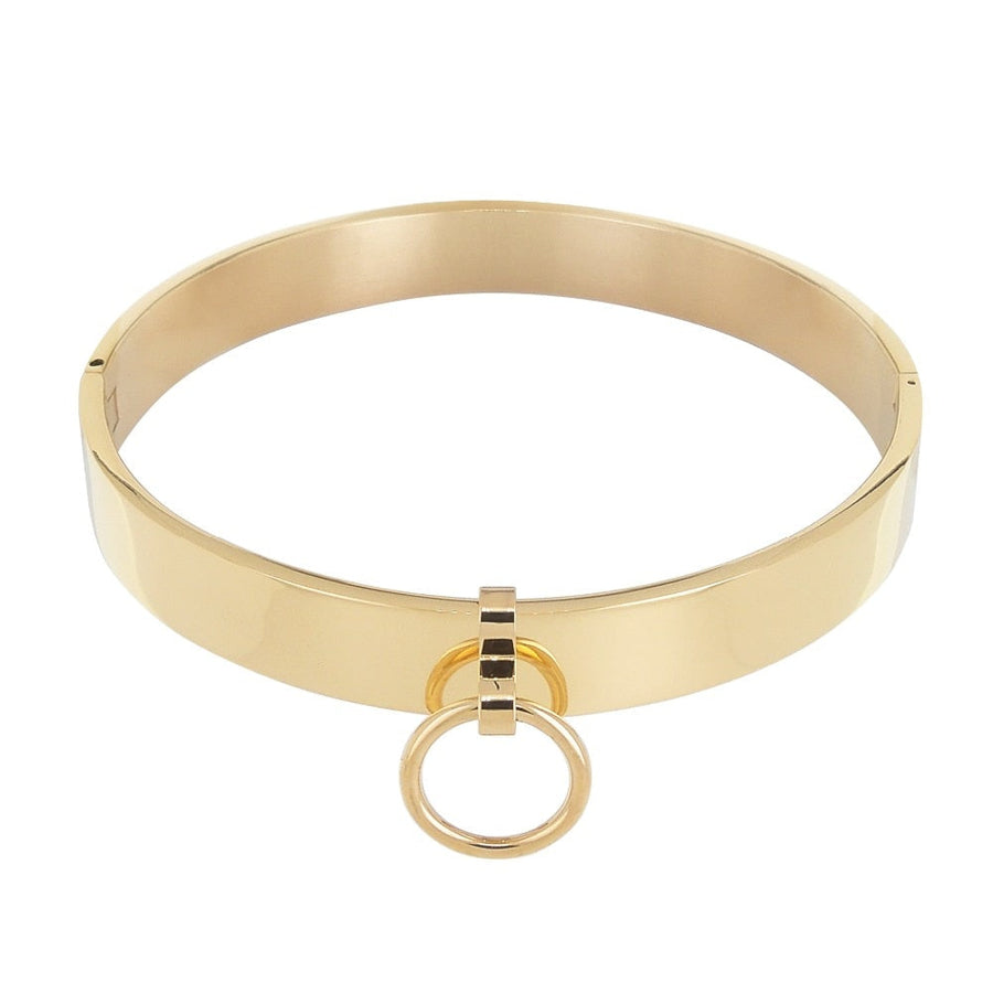 Submissive Locking Collar Choker BDSM DDLG, gallery view 4