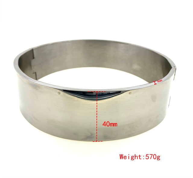 Submissive Locking Collar Choker BDSM DDLG, gallery view 5