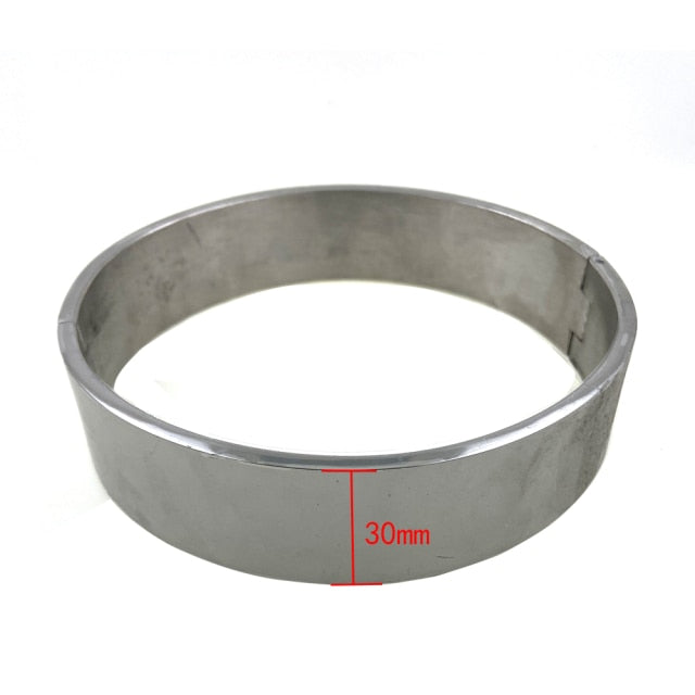 Submissive Locking Collar Choker BDSM DDLG, gallery view 3