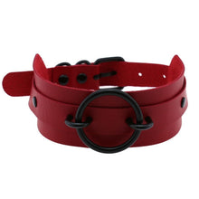 Lade das Bild in den Galerie-Viewer, Unterwürfiges Sklavenhalsband (Rote Kollektion)

