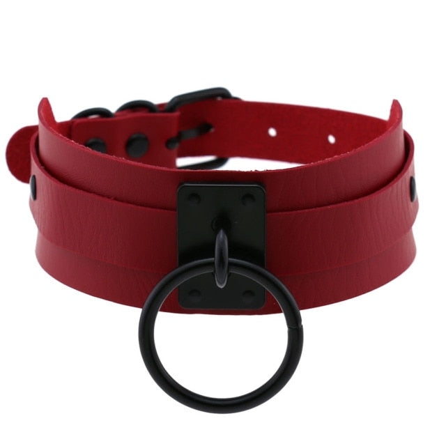 Submissive Slave Collar Choker (Red Collection), gallery view 12