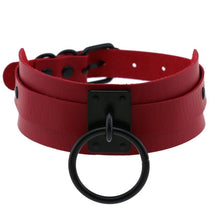 Lade das Bild in den Galerie-Viewer, Unterwürfiges Sklavenhalsband (Rote Kollektion)

