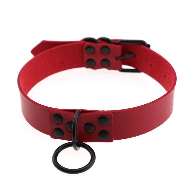 Submissive Slave Collar Choker (Red Collection), gallery view 3