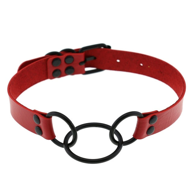 Submissive Slave Collar Choker (Red Collection), gallery view 4