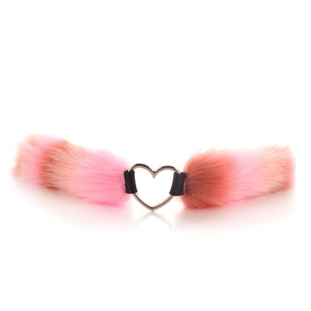 Fluffy Choker Necklace BDSM DDLG, gallery view 6