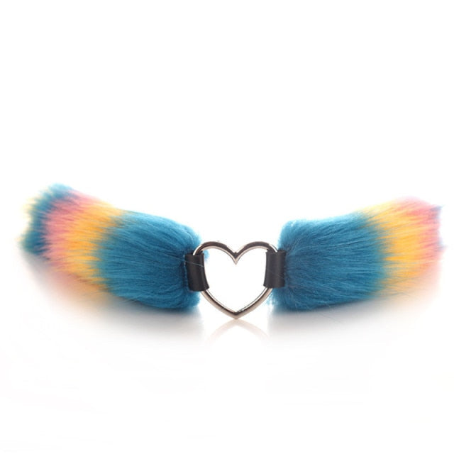 Fluffy Choker Necklace BDSM DDLG, gallery view 11