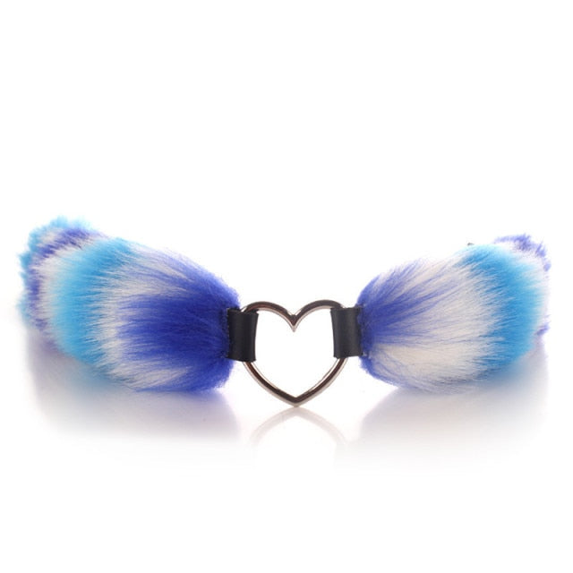 Fluffy Choker Necklace BDSM DDLG, gallery view 10