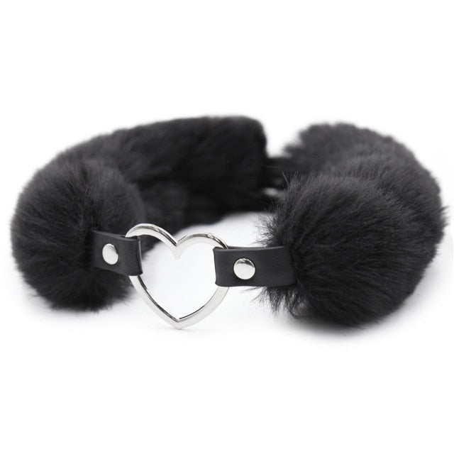 Fluffy Choker Necklace BDSM DDLG, gallery view 8