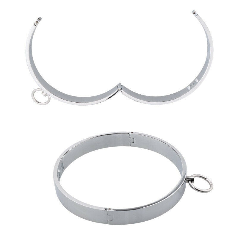 Metal Neck Collar with Leash, gallery view 7