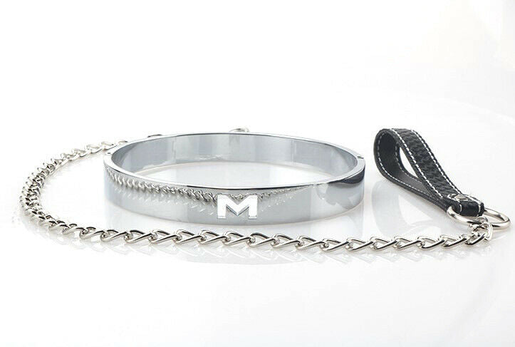 Metal Neck Collar with Leash, gallery view 5