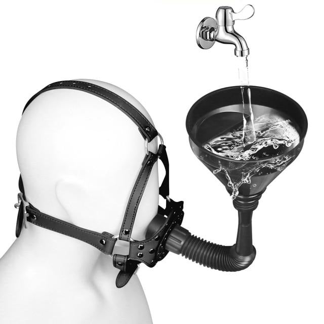 Funnel Toilet Open Mouth Gag Mask product view