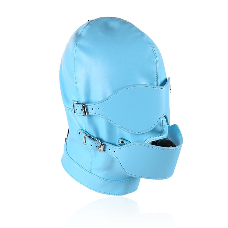 Blue Blindfold Mask Gag product view
